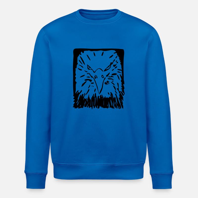Adler, Vogel, Geschenk, Geschenkidee - Stanley/Stella Unisex Bio-Sweatshirt ROLLER - Königsblau