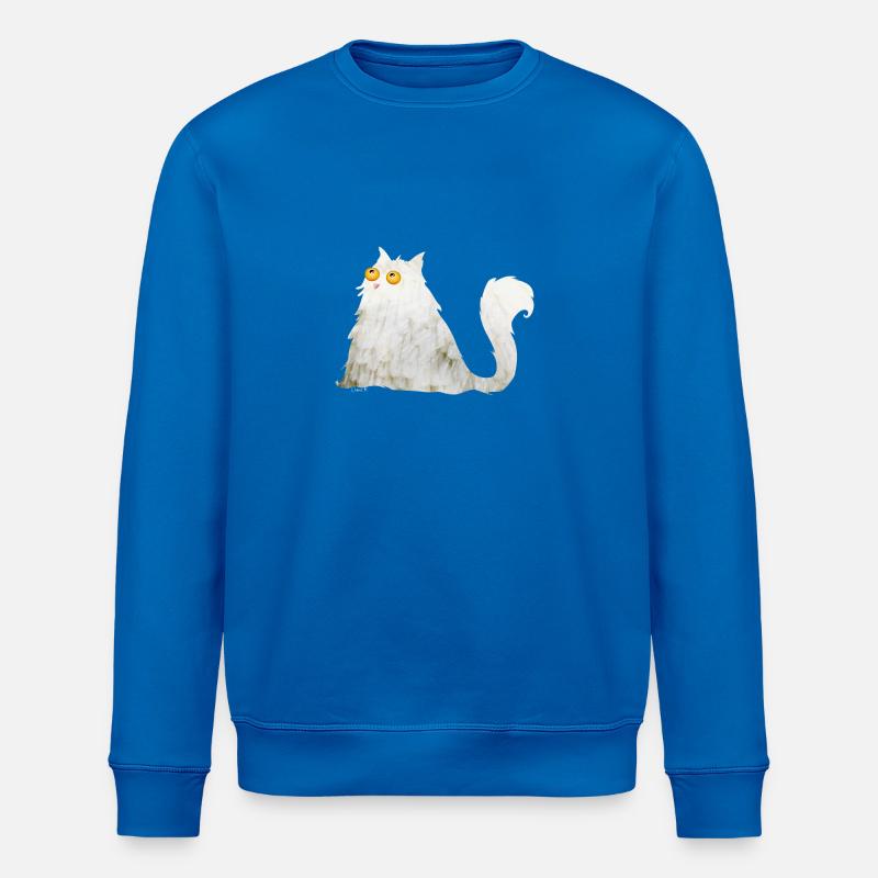 Chat patapouf - Sweat bio ROLLER Stanley/Stella Unisexe - bleu roi