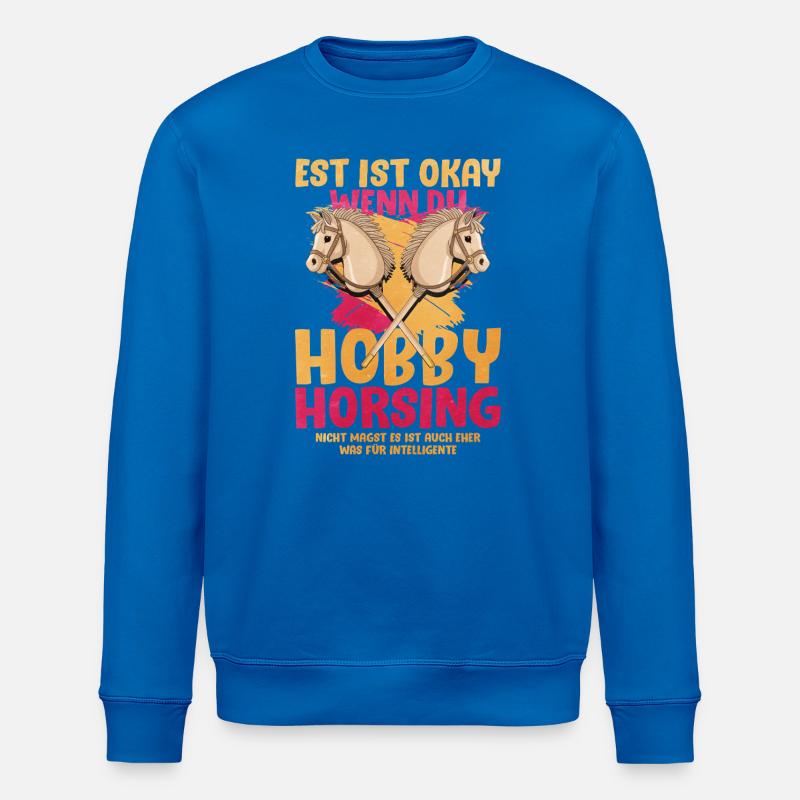 Duo de cavaliers amateurs Pop Art - Sweat bio ROLLER Stanley/Stella Unisexe - bleu roi