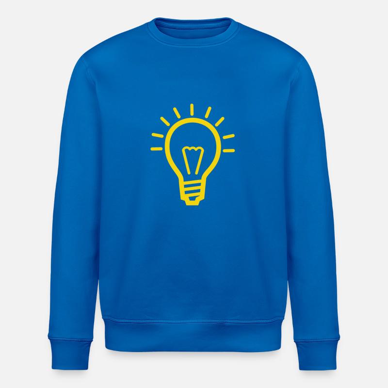 Glühbirne Bulb yellow - Stanley/Stella Unisex Bio-Sweatshirt ROLLER - Königsblau