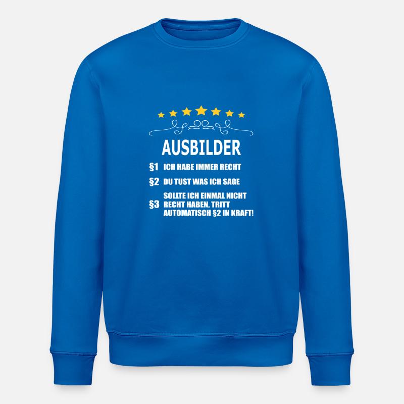 AUSBILDER - Stanley/Stella Unisex Bio-Sweatshirt ROLLER - Königsblau