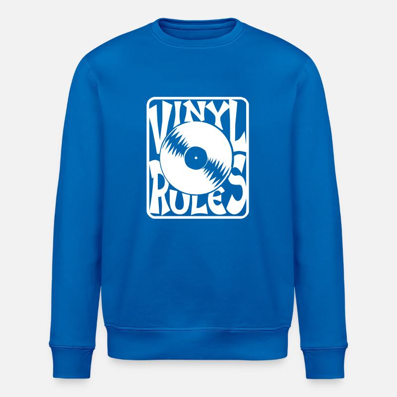 Règles de vinyle - Sweat bio ROLLER Stanley/Stella Unisexe - bleu roi