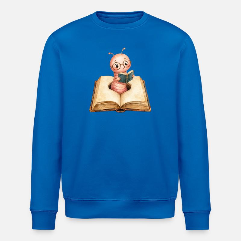 Bookworm - Stanley/Stella ROLLER Unisex Organic Sweatshirt - royal blue