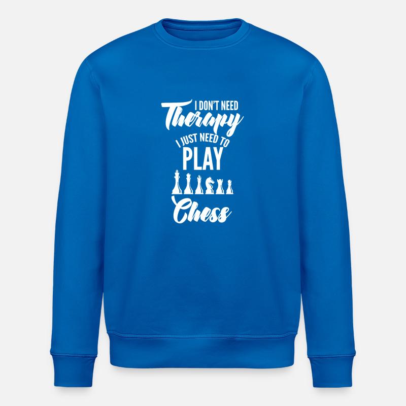 Chess - Chess - Chessmen - Therapy - Stanley/Stella ROLLER Unisex Organic Sweatshirt - royal blue