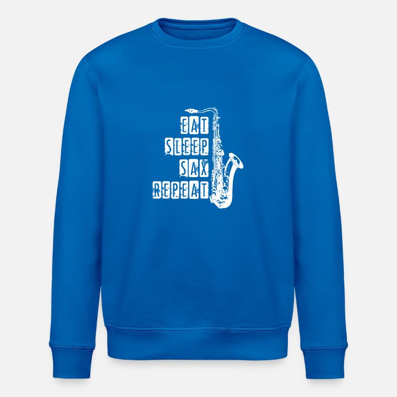 Saxophon - Stanley/Stella Unisex Bio-Sweatshirt ROLLER - Königsblau