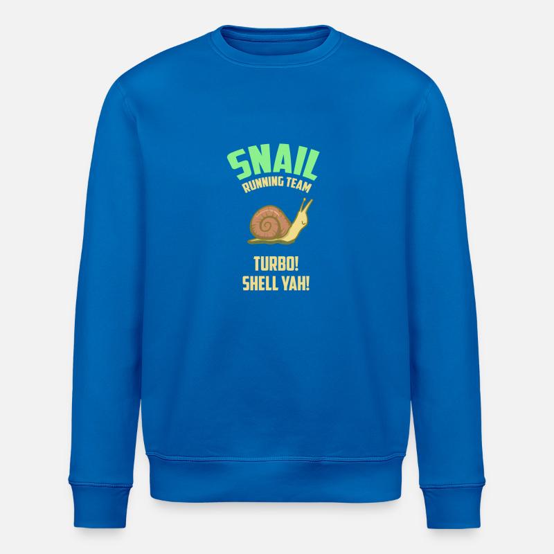 Snail Running Team - Snail - Gift - Stanley/Stella ROLLER Unisex Organic Sweatshirt - royal blue