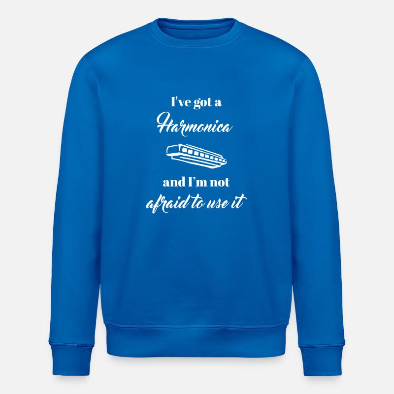 harmonica - harmonica player - harmonica - Stanley/Stella ROLLER Unisex Organic Sweatshirt - royal blue