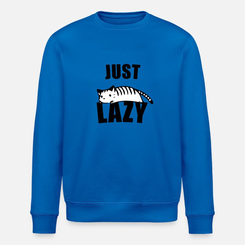 Juste un chat paresseux - Sweat bio ROLLER Stanley/Stella Unisexe - bleu roi