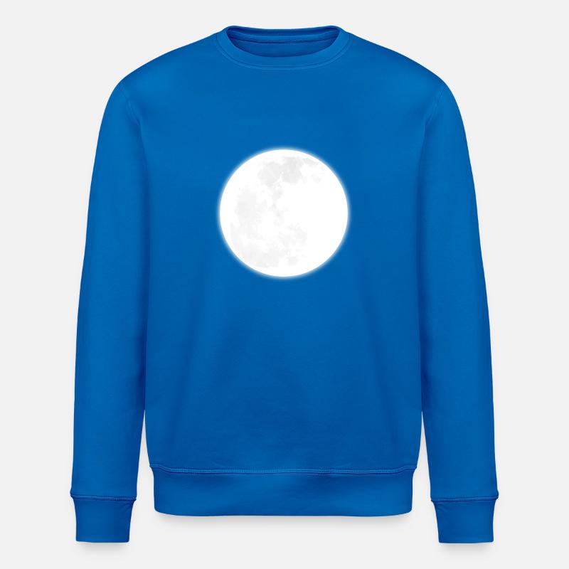 Full Moon - Stanley/Stella ROLLER Unisex Organic Sweatshirt - royal blue