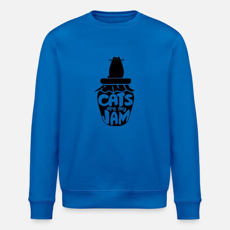 Katze - Stanley/Stella Unisex Bio-Sweatshirt ROLLER - Königsblau