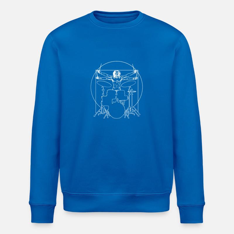 T-shirt de batteur - Sweat bio ROLLER Stanley/Stella Unisexe - bleu roi