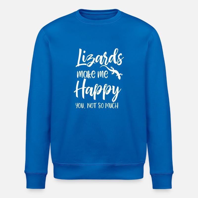 Echse - Echsen - Echsenbesitzer - Lustig - Stanley/Stella Unisex Bio-Sweatshirt ROLLER - Königsblau