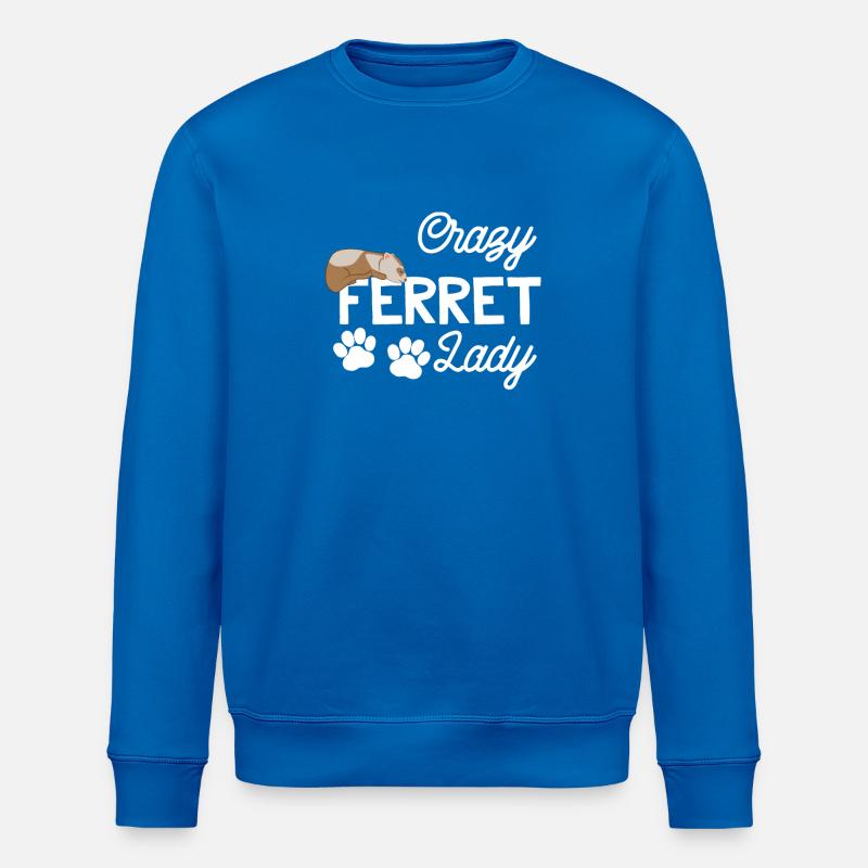 Frettchenfreund - Frettchen - Frettchenlady - Stanley/Stella Unisex Bio-Sweatshirt ROLLER - Königsblau