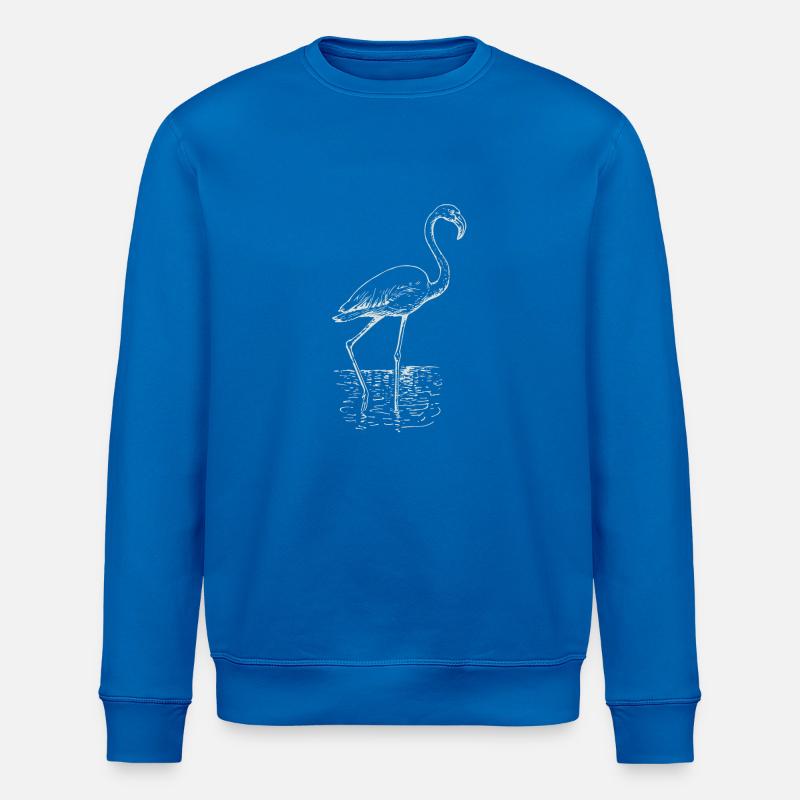 Flamingo Zeichnung - Stanley/Stella Unisex Bio-Sweatshirt ROLLER - Königsblau
