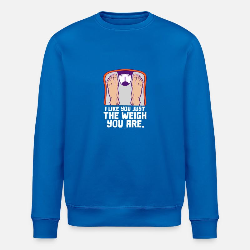 Overweight dick gift sweet - Stanley/Stella ROLLER Unisex Organic Sweatshirt - royal blue