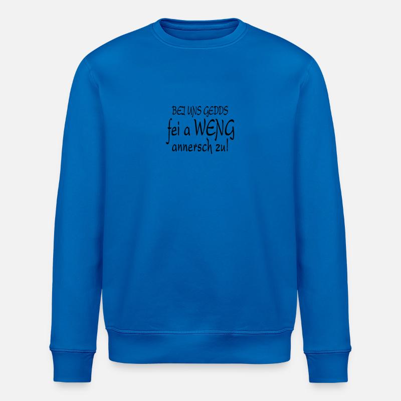 FRANKEN - Spruch - Geschenkidee - Stanley/Stella Unisex Bio-Sweatshirt ROLLER - Königsblau