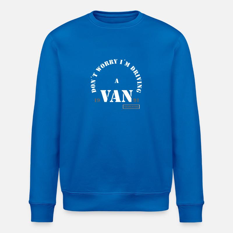 Camper Van Spruch - Stanley/Stella ROLLER Unisex Organic Sweatshirt - royal blue