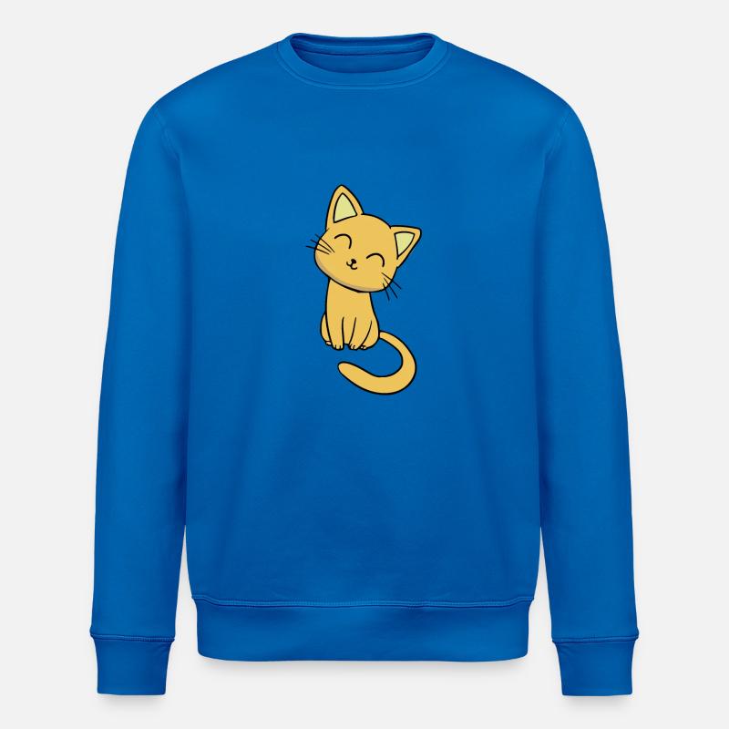 chat doux - Sweat bio ROLLER Stanley/Stella Unisexe - bleu roi