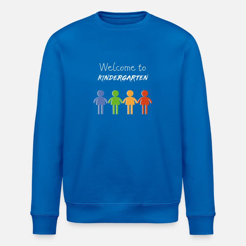 Kinder Babysprüche Kindergarten - Stanley/Stella Unisex Bio-Sweatshirt ROLLER - Königsblau