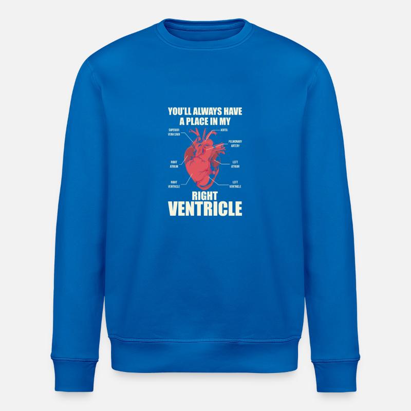 Rettungsdienst -Right Ventricle - Stanley/Stella Unisex Bio-Sweatshirt ROLLER - Königsblau