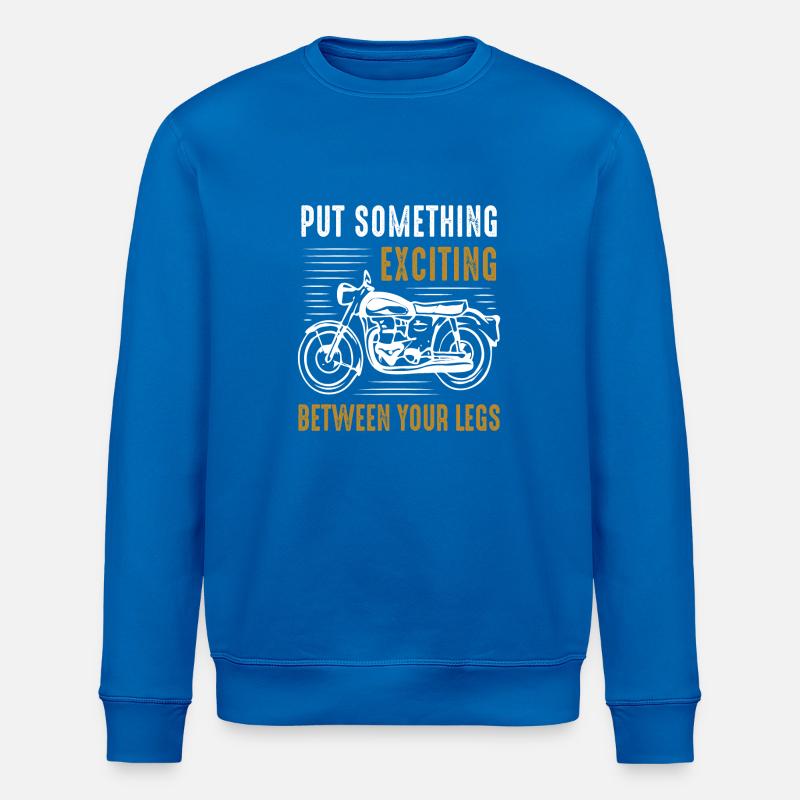 motorcycle - Stanley/Stella ROLLER Unisex Organic Sweatshirt - royal blue