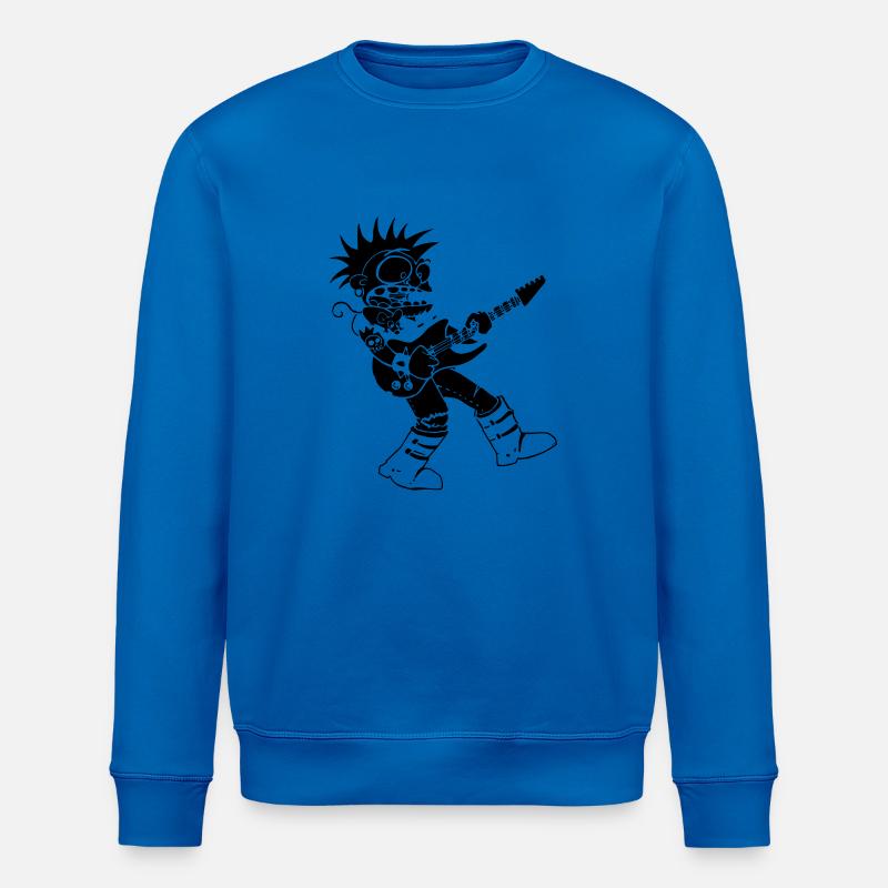 punk musique fun - Sweat bio ROLLER Stanley/Stella Unisexe - bleu roi