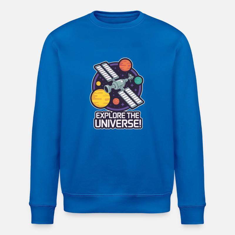 STATION SPATIALE, EXPLOREZ L’UNIVERS - Sweat bio ROLLER Stanley/Stella Unisexe - bleu roi