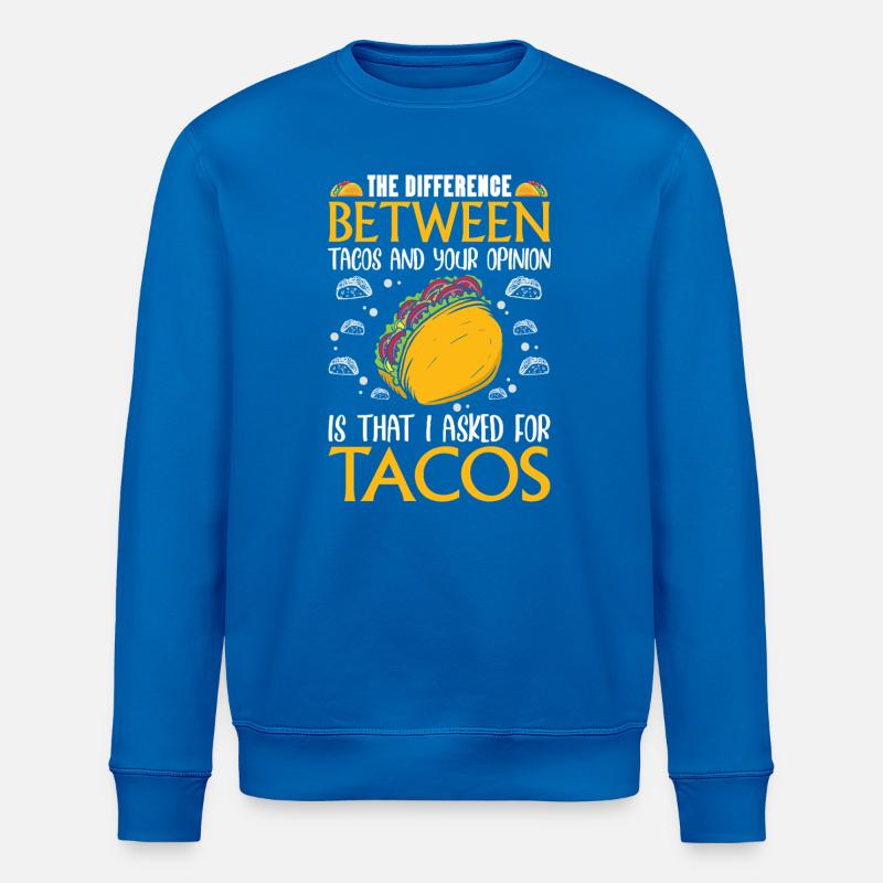 The Difference between tacos - Stanley/Stella Unisex Bio-Sweatshirt ROLLER - Königsblau