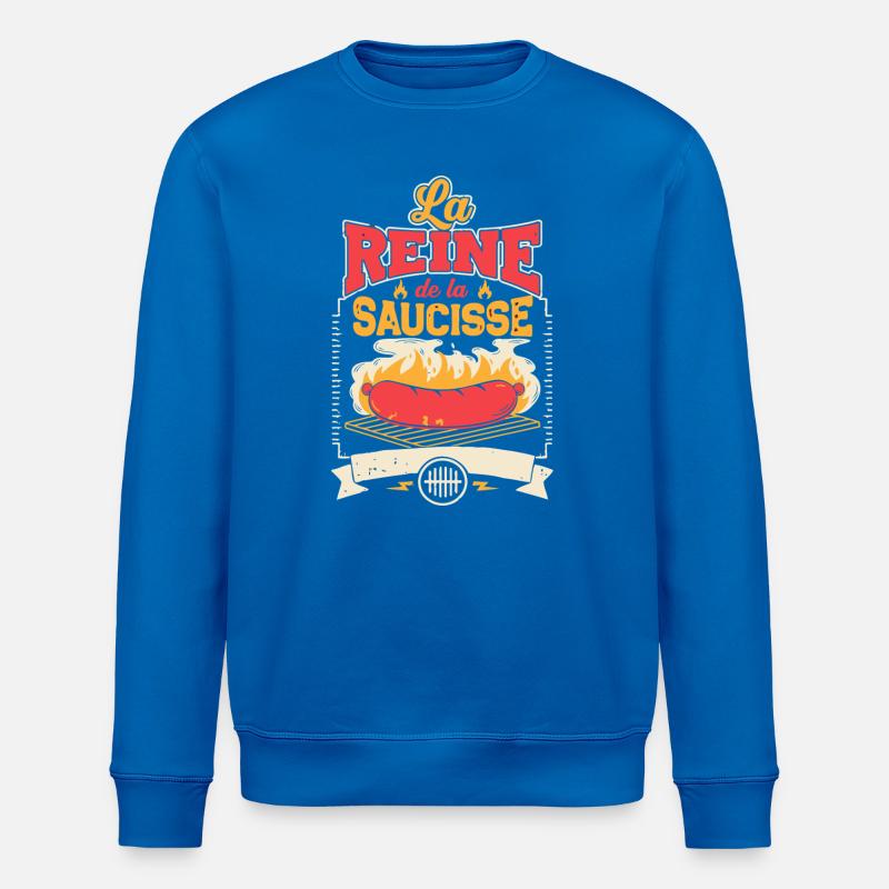Reine de la Saucisse - Sweat bio ROLLER Stanley/Stella Unisexe - bleu roi
