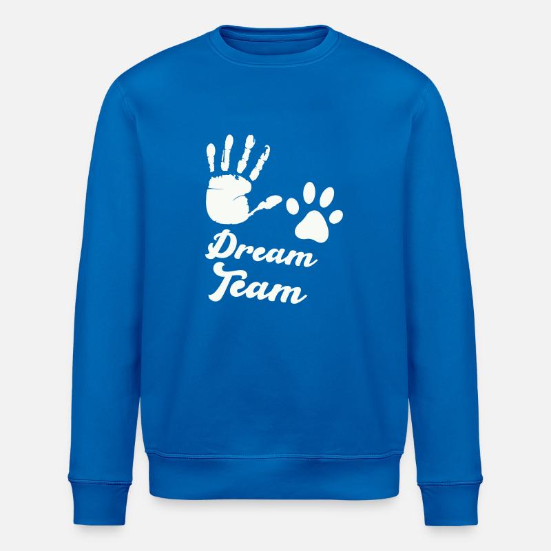 pfote hand dream team - Stanley/Stella Unisex Bio-Sweatshirt ROLLER - Königsblau