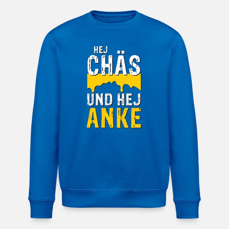 Hej Chäs und hej Anke - Stanley/Stella Unisex Bio-Sweatshirt ROLLER - Königsblau