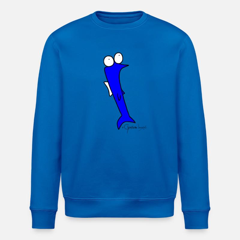 Roach - Piscis Rutilus - Stanley/Stella ROLLER Unisex Organic Sweatshirt - royal blue