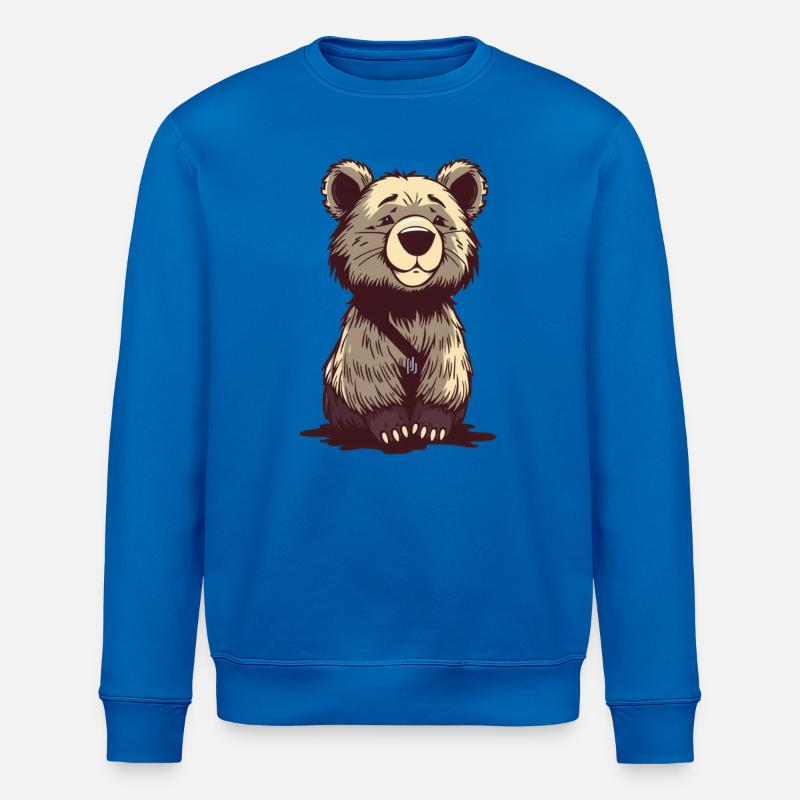 Bear Bear T-shirt Gift - Stanley/Stella ROLLER Unisex Organic Sweatshirt - royal blue