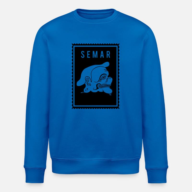 Semar - Wayang - Stanley/Stella ROLLER Unisex Organic Sweatshirt - royal blue