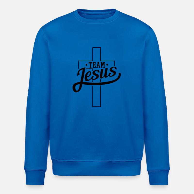 team_jesus_1_f1 - Stanley/Stella Unisex Bio-Sweatshirt ROLLER - Königsblau