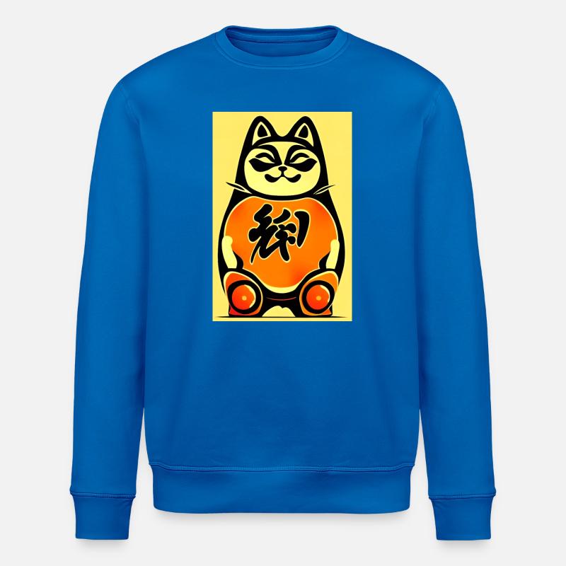 Maneki neko 4 - Sweat bio ROLLER Stanley/Stella Unisexe - bleu roi