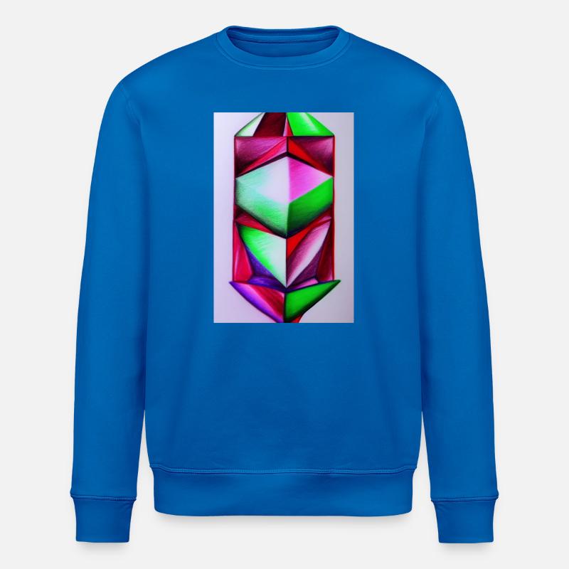 Gemstone Pattern - Stanley/Stella ROLLER Unisex Organic Sweatshirt - royal blue
