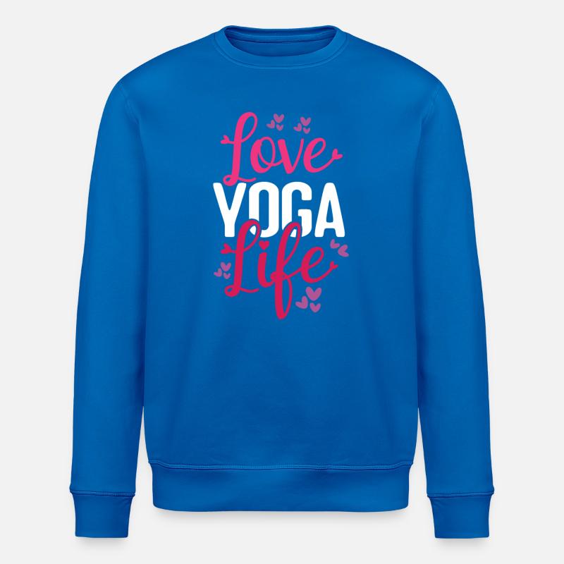 Ich liebe das Yoga-Leben - Stanley/Stella Unisex Bio-Sweatshirt ROLLER - Königsblau