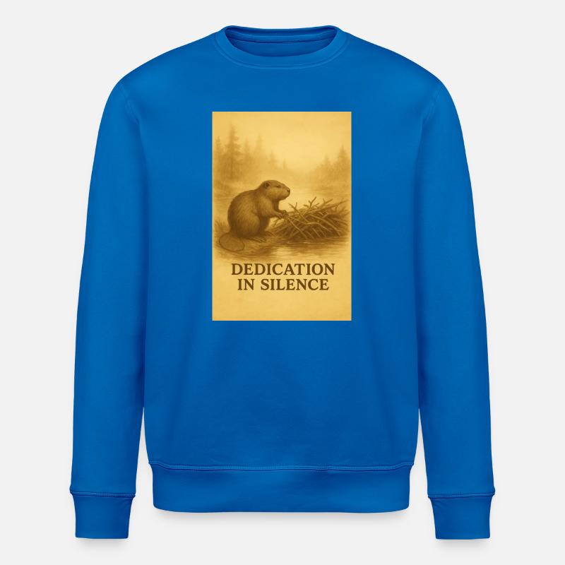 Biber-Hingabe in Stille - Stanley/Stella Unisex Bio-Sweatshirt ROLLER - Königsblau