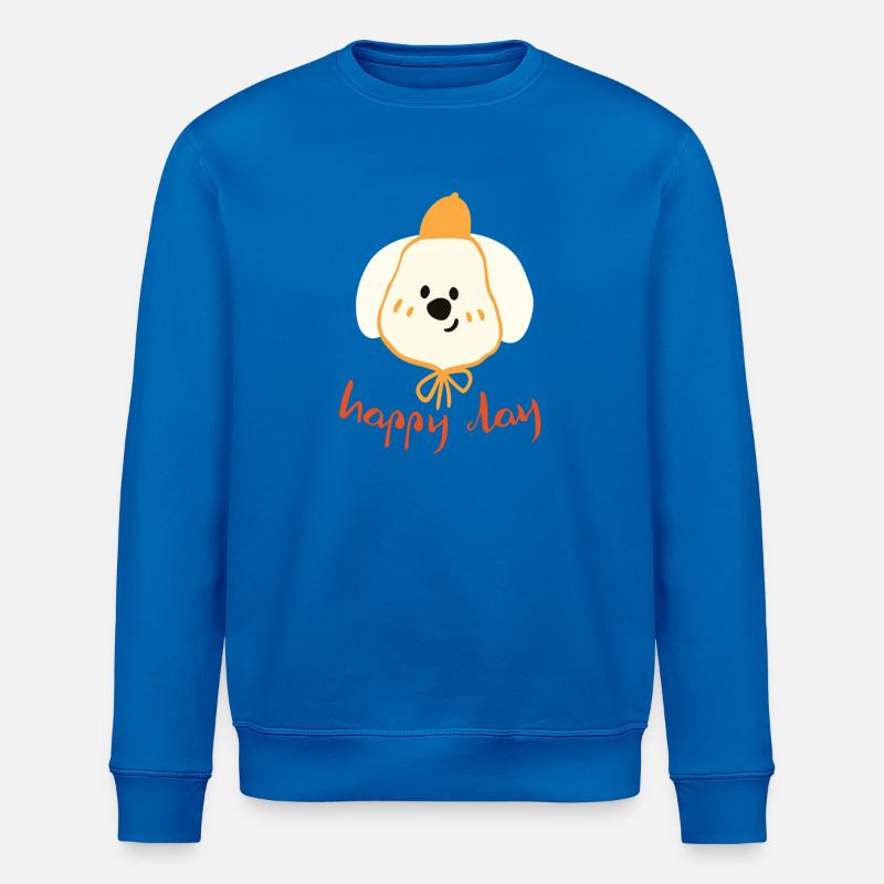 Journée Heureuse, Adorable Chien - Sweat bio ROLLER Stanley/Stella Unisexe - bleu roi