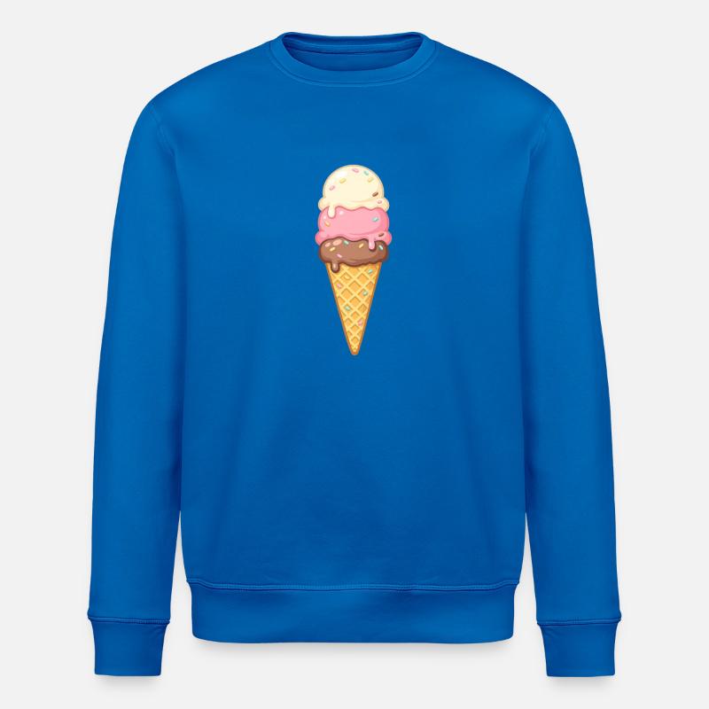 Dreischicht Eiscreme im Cone - Stanley/Stella Unisex Bio-Sweatshirt ROLLER - Königsblau