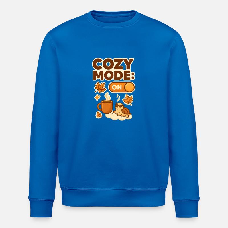 Cozy Mode: Herbsttee Schildkröte - Stanley/Stella Unisex Bio-Sweatshirt ROLLER - Königsblau