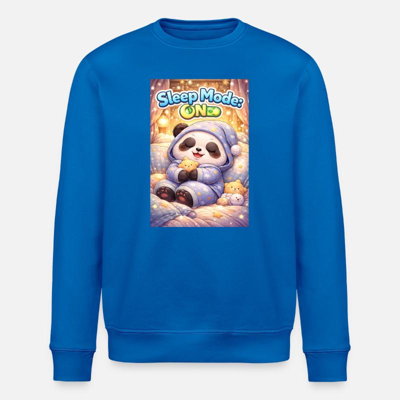 sleep mode on -panda - Sweat bio ROLLER Stanley/Stella Unisexe - bleu roi