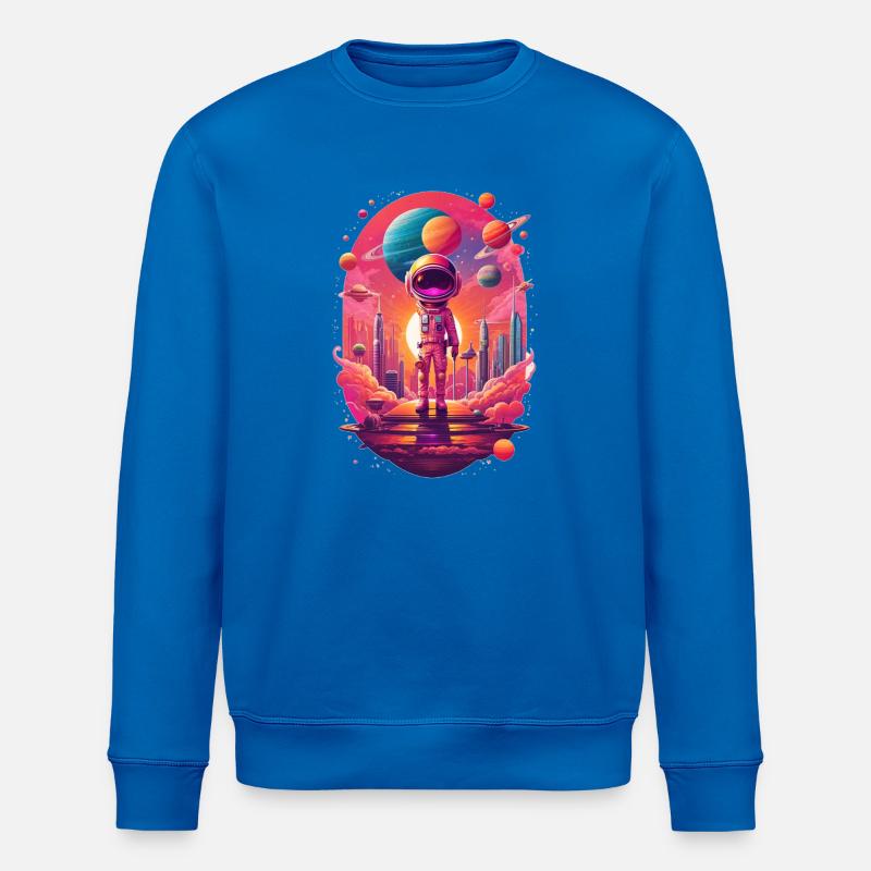 Astronaute sur la planète néon - Sweat bio ROLLER Stanley/Stella Unisexe - bleu roi