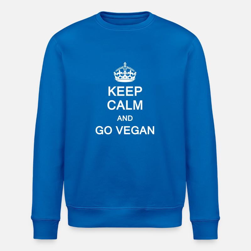 Keep Calm Vegan - Stanley/Stella Unisex Bio-Sweatshirt ROLLER - Königsblau