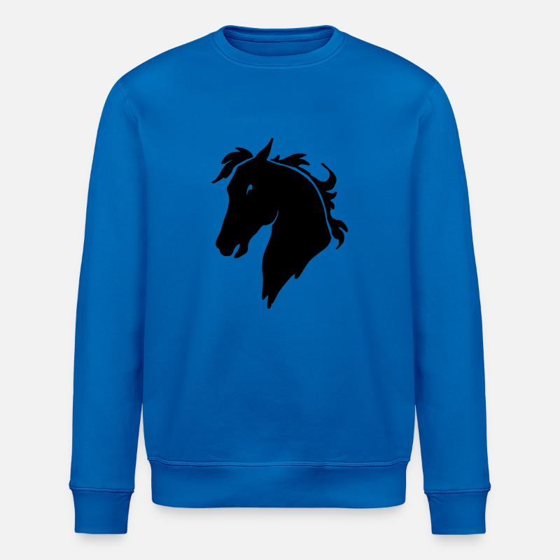 Tête de Cheval - Sweat bio ROLLER Stanley/Stella Unisexe - bleu roi