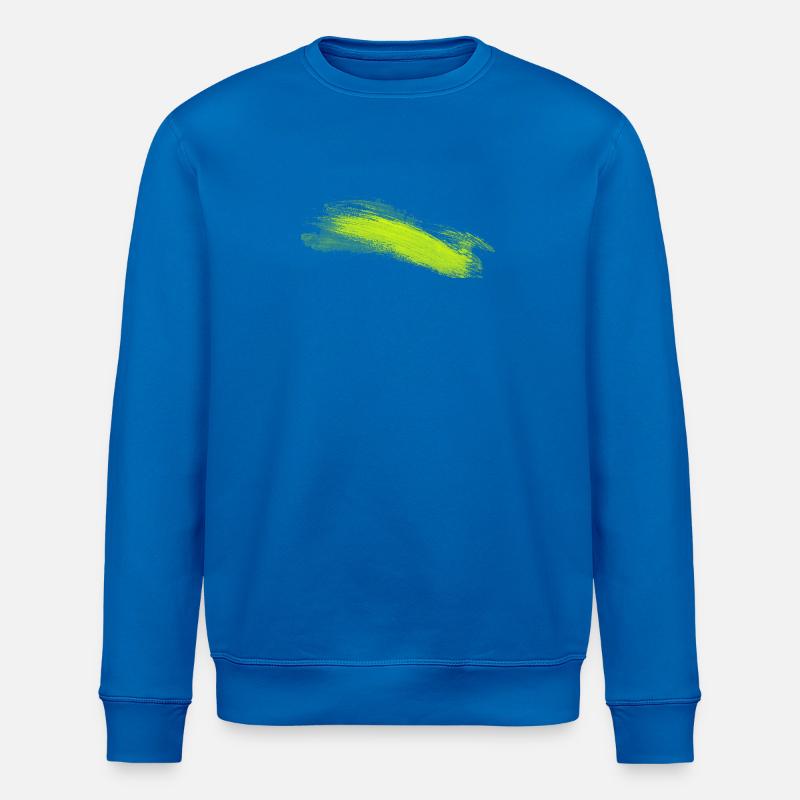 Neon Lime Pinselstrich - Stanley/Stella Unisex Bio-Sweatshirt ROLLER - Königsblau