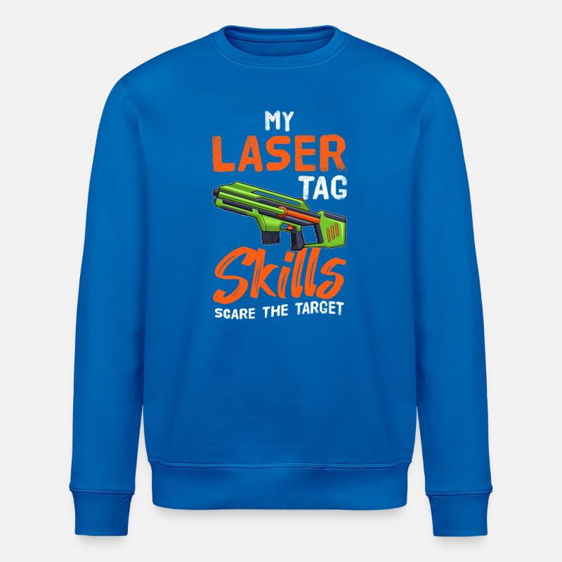 Laser Skills Funny Gaming Blaster Art - Stanley/Stella Unisex Bio-Sweatshirt ROLLER - Königsblau