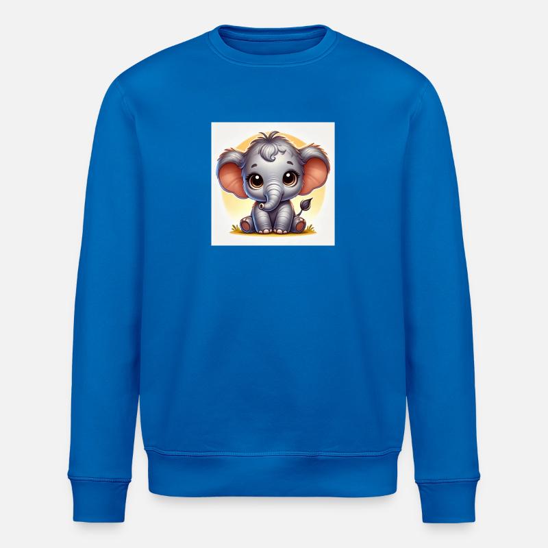 Elefant Baby - Stanley/Stella Unisex Bio-Sweatshirt ROLLER - Königsblau