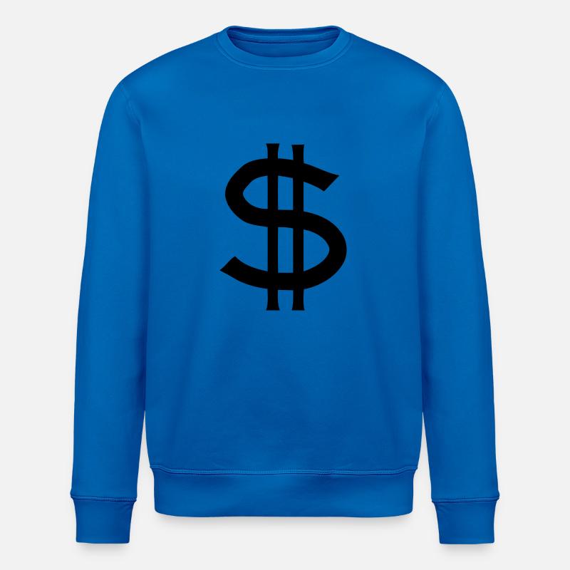 dollar sign - Stanley/Stella Unisex Bio-Sweatshirt ROLLER - Königsblau